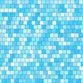 Ceramic blue mosaic background seamless texture in swimming pool or kitchen Royalty Free Stock Photo