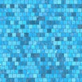 Ceramic blue mosaic background seamless texture in swimming pool or kitchen Royalty Free Stock Photo