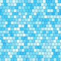 Ceramic blue mosaic background seamless texture in swimming pool or kitchen Royalty Free Stock Photo