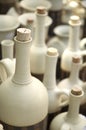 Ceramic bottles with cork