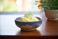 ceramic bowl filled with whipped cultured butter