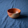 The bowl features a gradient from light to dark brown with subtle Royalty Free Stock Photo