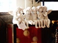 Ceramic cherubs in an antique shop Royalty Free Stock Photo