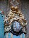 Ceramic cherubs in art nouveau style