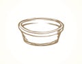 Basin. Vector drawing Royalty Free Stock Photo