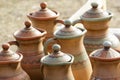 Ceramic clay jugs, crockery