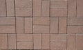 Ceramic Clinker Pavers for Patio as a Textured Background with Copy Space for Your Text