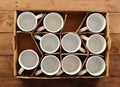 Ceramic coffee cups