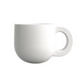 Ceramic Coffee Mug. Minimalist Design For Home And Office Use Isolated On Transparent Background Royalty Free Stock Photo
