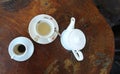 Ceramic cup coffee and tea