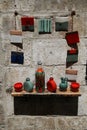 Ceramic decorations in the city of Gubbio in Italy