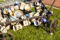 ceramic dishes, Holasovice, Czech Republic Royalty Free Stock Photo