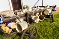 ceramic dishes, Holasovice, Czech Republic Royalty Free Stock Photo