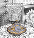 Ceramic dishes and other ceramic products made by Moroccan craftsmen by hand