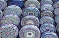 Ceramic dishware, Uzbekistan Royalty Free Stock Photo
