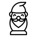 Ceramic dwarf icon, outline style