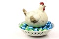 Ceramic easter chicken