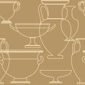 Ceramic Ethnic national Greek style seamless pattern