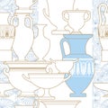 Ceramic Ethnic national Greek style seamless pattern