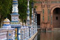 Ceramic fence inside Plaza de Espana in Seville