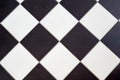 Ceramic floor tile black and white