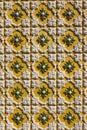 Portuguese Handmade Glazed Tiles, Azulejos. Porto Portugal. Royalty Free Stock Photo