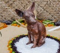 This ceramic hairless (and often toothless) Mexican dog was typi Royalty Free Stock Photo