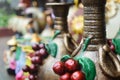 Ceramic handycrafts in the shops along the main road of San Juan Oriente in the highlands between Granada and Masaya, Nicara