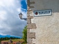 Indicative sign of the town of Baraibar in Navarra