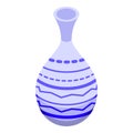 Ceramic jug icon isometric vector. Pottery class