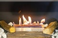 Ceramic Log Fire