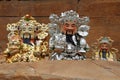 Ceramic mammon sculpture Royalty Free Stock Photo