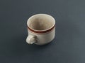 ceramic mug isolated on black background Royalty Free Stock Photo