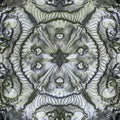 Ceramic pattern in gray and white tones Royalty Free Stock Photo