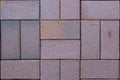 ceramic paving slabs in the form of bricks