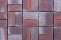 ceramic paving slabs in the form of bricks