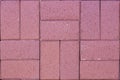 ceramic paving slabs in the form of bricks