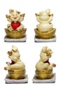 Ceramic Pig Chinese Lucky Money Royalty Free Stock Photo