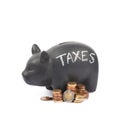 Ceramic piggy bank container isolated Royalty Free Stock Photo