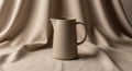 Ceramic pitcher with a smooth, matte Royalty Free Stock Photo
