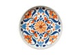 Ceramic Plate With Handpainted Mediterraneaninspired Patterns In Vibrant Hues Royalty Free Stock Photo