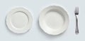 Ceramic plates & cutlery