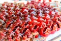 Ceramic Pomegranates at Vernissage Market in Yerevan Royalty Free Stock Photo