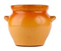 Ceramic pot isolated on white background Royalty Free Stock Photo