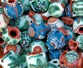 Ceramic from Romania. Traditional romanian colored pottery