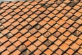 Ceramic roof pattern with selective focus