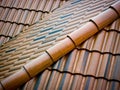 Ceramic roofing tiles Royalty Free Stock Photo