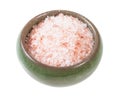 ceramic salt cellar with pink Himalayan Salt