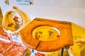 The ceramic sanitary ware with amazing paint decoration, Gmunden, Austria