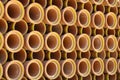 Ceramic Sewer Pipe Background Royalty Free Stock Photo